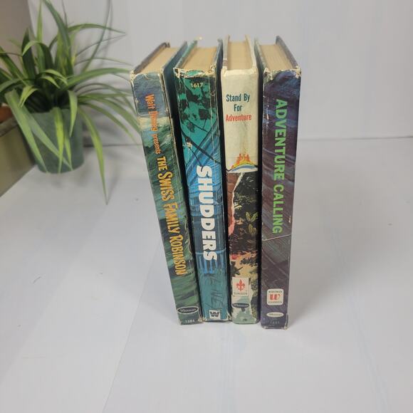 4 Vintage Whitman Books Swiss Family Robinson/Adventure Calling/Shudders+ - Picture 9 of 9
